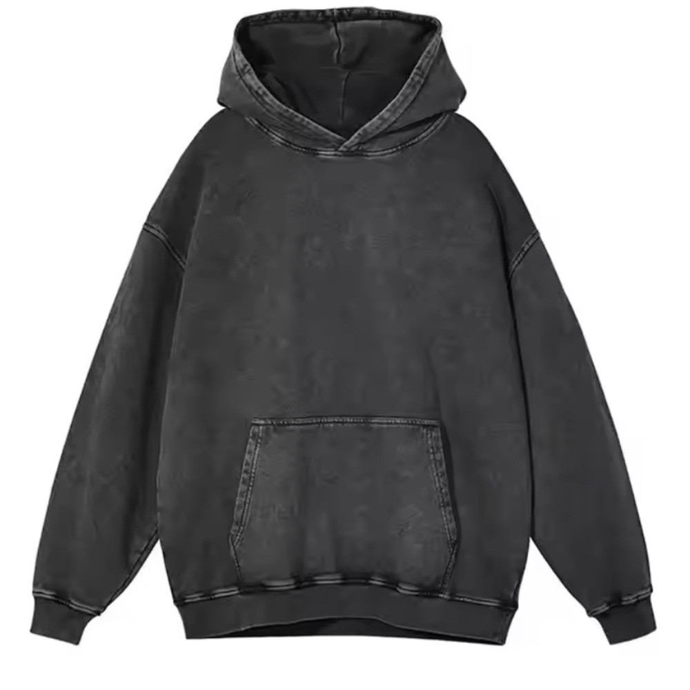 HIGH QUALITY HEAVYWEIGHT FRENCH TERRY Unisex Faded Vintage Acid Wash Hoodie